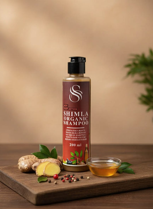 Shimla Organic Shampoo | Clean, Fresh & Strengthened Hair (200ml)