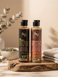 Shimla Organic Ultimate Hair Revival Kit (200ml Oil + 200ml Shampoo)