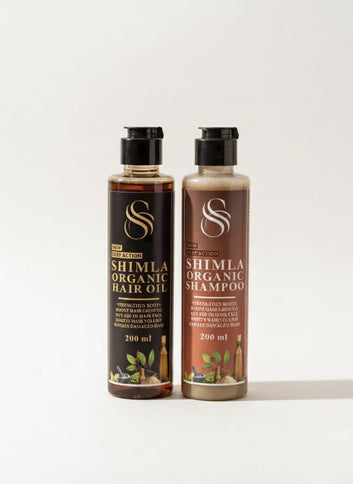 Shimla Organic Ultimate Hair Revival Kit (200ml Oil + 200ml Shampoo)